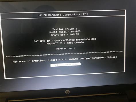 HDD test failed 